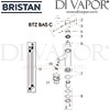 Bristan Blitz Basin Mixer Clicker Waste Tap Spares